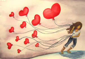 heart balloon art