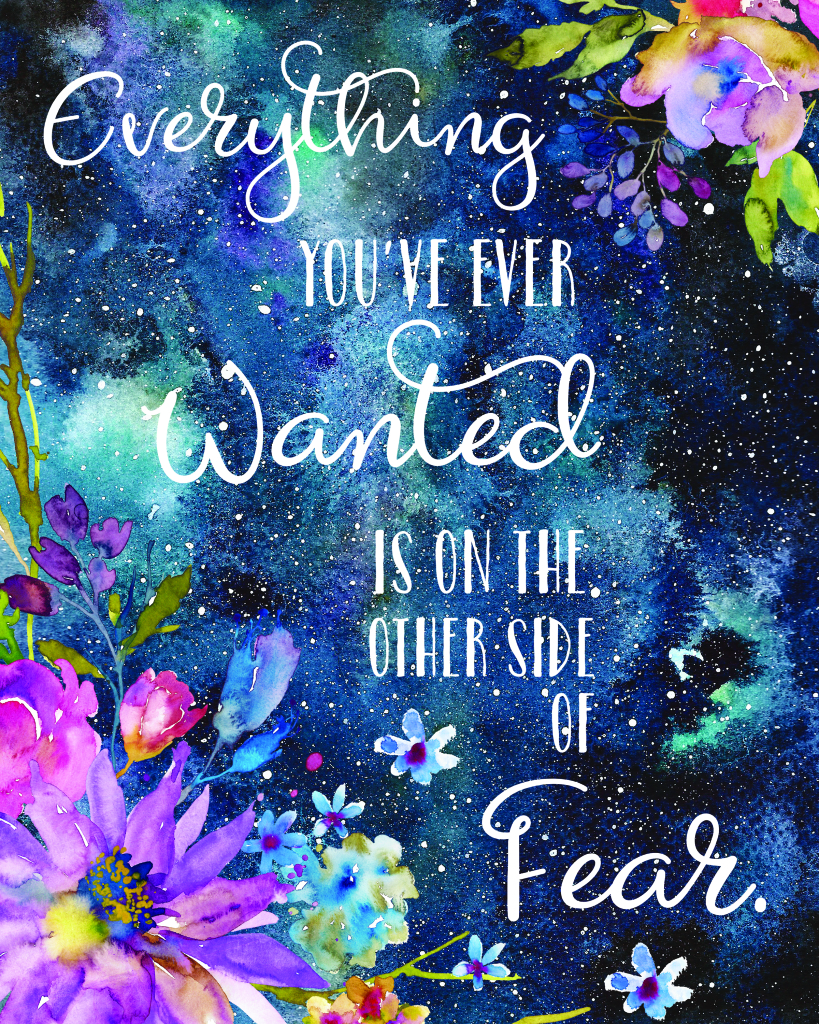 everything you've ever wanted is on the other side of fear